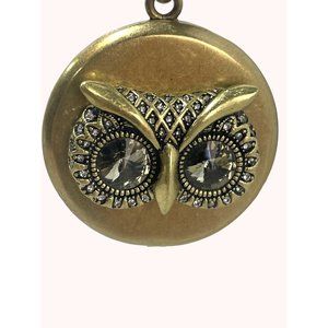 Fossil Fashion Owl Pendant Locket Vintage 80’s Super Cute